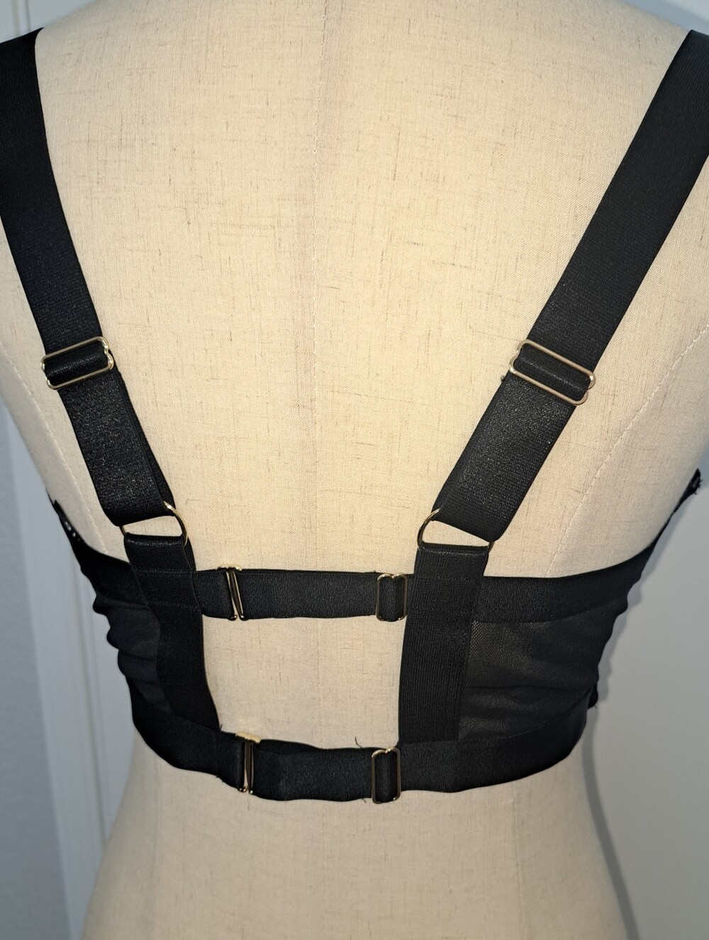 #068 Torrid 1 Nightfall Strappy Open-Cup Bra - Picture 5 of 6